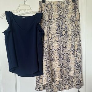 Skirt and top